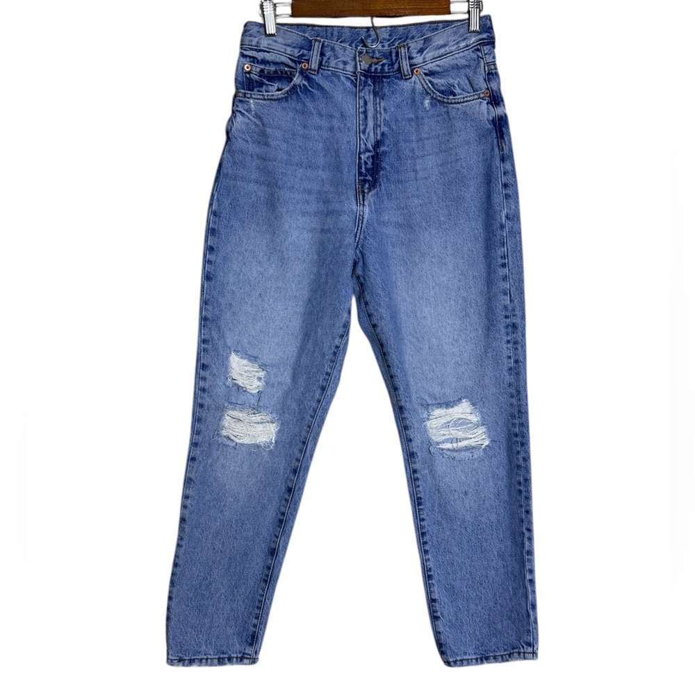 DRDENIM Distressed Nora Blue Jay High Waisted Women's Blue Jeans Size 29/30